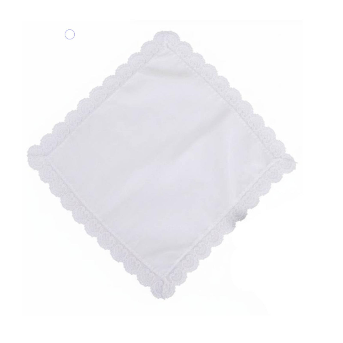 White Cotton Handkerchief Absorbent DIY Blank Handkerchief Soft for Crafters