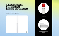 LED warning light with sound alert