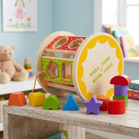 Shape Sorter for Babies, 18.5cm Stacking Game with 38-50 Building Blocks, Early Learning Toy for Toddlers Ages 3+, Educational