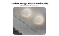 Ambient Radiance Round LED Wall Lamp Easy Installation Round LED Wall Light Long-Lasting Circular Accent Light Flicker-without Flicker for Interior Designers, Homeowners, Adults, Bedroom, Bedside, Showroom, Living Room