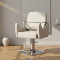 Hydraulic Salon Chair Heavy-Duty Base Swivel Barber Chair Ergonomic Design for Hair Stylists, Barbers, Beauty Parlor
