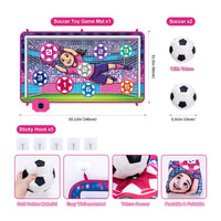 Wall-Mounted Soccer Target Mat Skill-Building Soccer Game Mat Toy Soft Multi-Player for Children, Playroom, Backyard