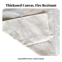 Ember-Resistant Proof Canvas Metalworking Apron Full Coverage Protection Heavy Duty Safety Apron for Factory Workers, Mechanics, Workshop