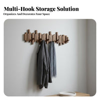 Piano Key Coat Rack Easy to Install Piano Key Wall Hanger Modern Minimalist
