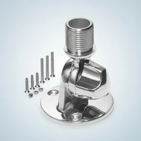 Antenna Base with Mounting Screws Rust Proof Antenna Mount with Ratchet Base Polished Ratchet Mount for Boat Owners, Boaters, Boats