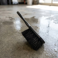 Cleaning Brush for Car Wash and Tire Care, Car Cleaning Brush for Detailing, Single Scrub Brush with Nylon Bristles, Sturdy Handle for Wheels