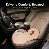 Summer Car Seat Cushion Set with Cooling Gel and Breathable Design