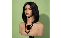 Mannequin Head with Shoulders Bald Headpiece Display Stand Smooth for Salons