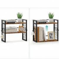Iron Desk Shelf Sturdy Multi-Tier Storage Rack Easy to Clean for Vanity