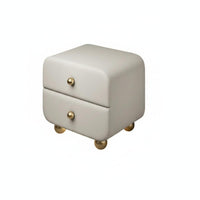 Modern Minimalist and aesthetic NimbusShaped Cabinet Two-Drawer Storage Bedside Table Cute Design Nightstand Fully Assembled for Children, homeowners, Young grown-ups, kid's Room, Nursery