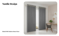 No-Drill Installation Blackout Grommet Curtain Extendable Rod Grommet Top Blackout Curtain Complete Set Window Treatment Room Darkening for Light Sleepers, Homeowners, Students, Bedroom, Nursery, Office, Sliding Door