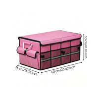 Car Trunk Organizer with Lid Large Capacity Car Trunk Organizer Portable