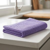 Highly Absorbent Microfibre Cloth with Locked Border, Microfibre Cleaning Cloth 30cm x 30cm Pack of 5, Car Cleaning Products for Kitchen Use