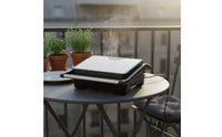 Non-Stick Plates Panini Press Double-Sided Heating Contact Grill Multi-Functional Indoor Electric Grill 180° Flat Opening for Dorm Room