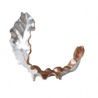 Aluminum Fruit Tray Sculptural Decorative Leaf Tray Irregular Household Decoration
