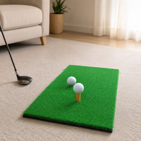 Golf Practice Mat, 30cm, Shot Mat, For Practice, Artificial Turf, Rubber Base, Portable