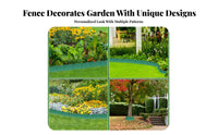 Decorative Flower Bed Fence Easy Assembly Flower Bed Edging Connecting Landscape Panels Sturdy and Long-Lasting Gardening