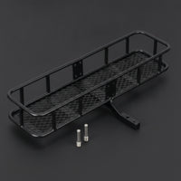 Rear Chassis Rack with Basket Easy Installation Spare Tire Storage Rack Black Spare Tire Carrier Basket for Model Builders