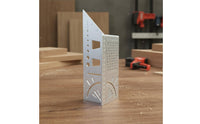 Multi-Function Scribing Ruler High Precision 45 90 Degree Layout Tool Clear Scale Aluminum Alloy L-Shaped Ruler for Carpenters, DIY Enthusiasts