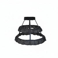 Lightweight Birdcage Petticoat Transparent Lolita Hoop Petticoat Volume Ruffled Hoop Underskirt Elastic Waist