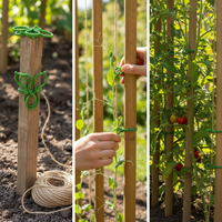 Figure-Eight Plant Clips for Vines and Climbing Plants, Garden Trellis Fasteners