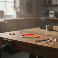 Rubber Sealing Loop Replacement Seal Sealing Loop Gasket Orange Leakproof for Machine Maintenance