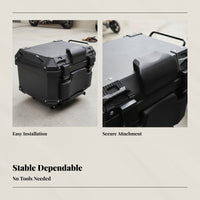 Universal aluminum motorcycle tail box backrest pad