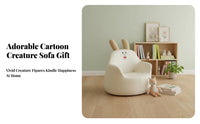 Cute Design creatureShaped Floor Sofa Giftable Kids' Furniture Great Birthday Gift Children's Armchair Soft and snug for Toddlers, Infants, Parents, Nursery, Playroom, Bedroom, perusing alcove