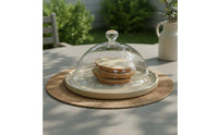Food Protector Dustproof Clear Cake Dome Lid Plastic Food Cloche Serving Accessory Reusable for Caterers