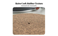 Cork and Rubber Blend Mat Shock Absorption Cork and Rubber Vinyl Mat for DJs