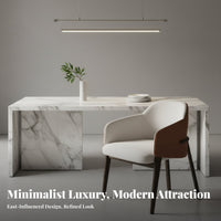 New Chinese Design Upholstered Wood Dining Chair Light Luxury Solid Wood Leisure Chair Thickened Cushion Minimalist Upholstered Armchair Ergonomic Design for Interior Designers, Business Owners, Restaurant, Clubhouse, Hotel, Living Room