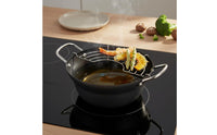 Japanese Crispy Frying Pot Fryer Induction Compatible Small Household Deep Fryer Stainless Steel Frying Pot Pouring Spouts