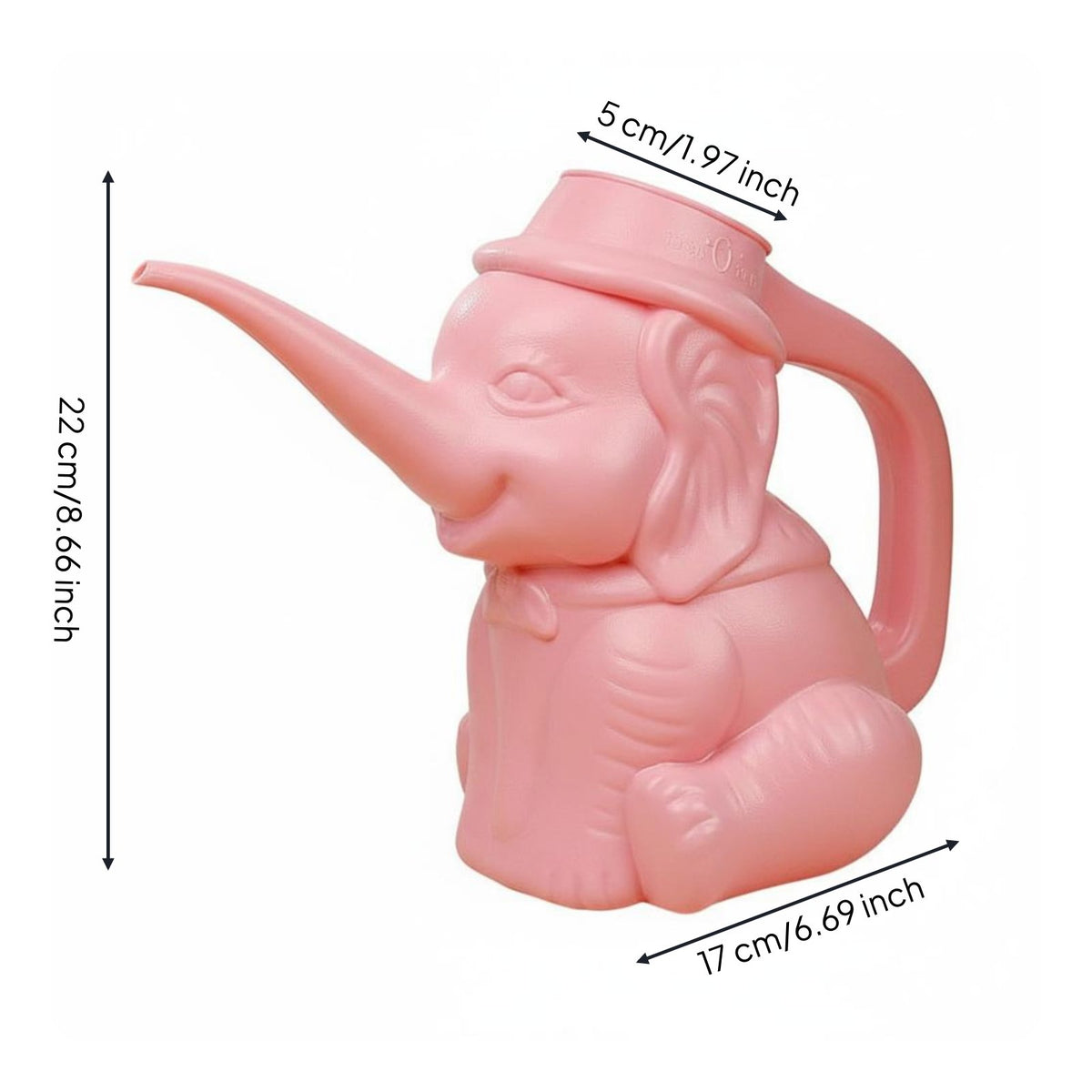 Precise Pouring Elephant Watering Can Sturdy Cartoon Creature Watering Pot Lightweight Gardening Tool Large Fill Opening for Succulents, Indoor Plants, Garden, Balcony