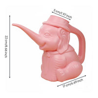 Precise Pouring Elephant Watering Can Sturdy Cartoon Creature Watering Pot Lightweight Gardening Tool Large Fill Opening for Succulents, Indoor Plants, Garden, Balcony