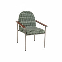 Upholstered Dining Chair Comfortable Upholstered Armchair Supportive Dining Chair for Bedroom
