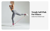 Elastic Bands with Ankle Straps Snap-Resistant Safety Design Ankle Elastic Bands Glute Kickback Exercise Aid for Beginners, Gym