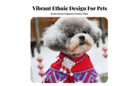 Imitation Silver Ornaments Ethnic Pet Costume Hand-Sewn Element S Traditional Chinese Dog Outfit Festive Design for Cat Owners, Cats