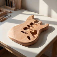 Guitar Body with Pre-Cut Cavities Ready to Finish Guitar Body Blank Customizable for Luthiers