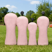 4 Pieces Golf Club Head Covers Shielded Driver Covers Soft-Lined Headcovers for Golfers, Travel