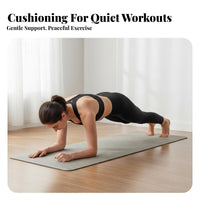 Exercise Mat Scratch Resistant linen Exercise Mat Shock Absorption Fitness Equipment for Women, Professionals, Gym, Home