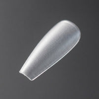 False Nails Almond Shape for DIY Manicure, Artificial with Matte Frosted Finish, Short Square for Professional Use, 100 Pieces Long Coffin
