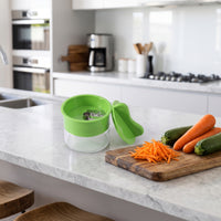 Vegetable Spiraling Device with Container Rotary Vegetable Spiraling Device Stainless Steel Spiralizing Disc for Vegetarians