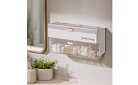 Wall-Mounted Storage Box Divided Wall Storage Box Transparent Container for Cabinet Door, Closet