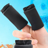 Stretchy Finger Sleeve with Gel Soft Gel Finger Protector Flexible Safeguarding Cover Lightweight for Gamers, Typing