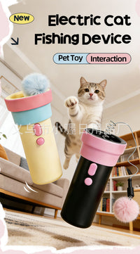 Electric Cat Teaser Toy with One-Button Launch