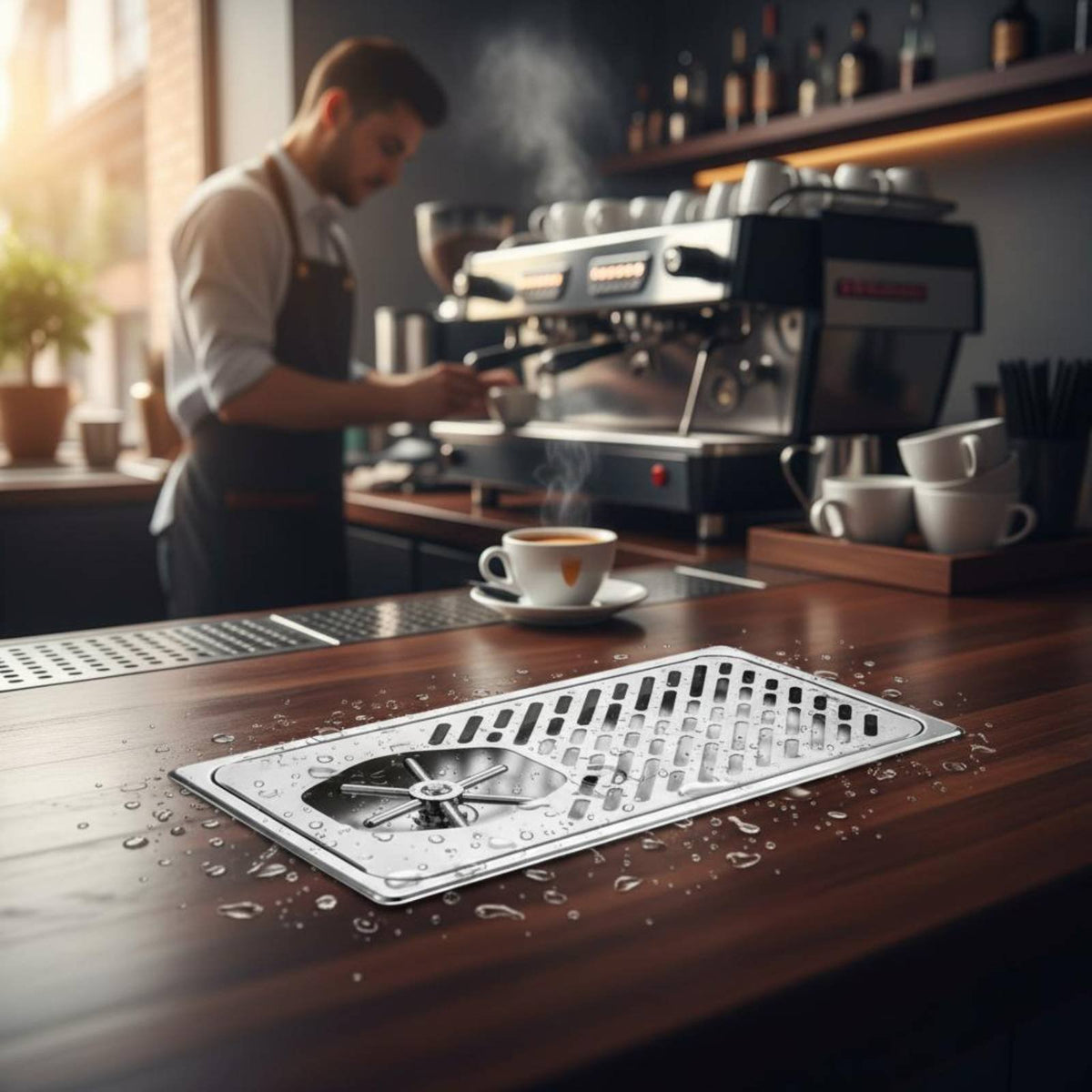 Stainless Steel Pitcher Rinser Rust-Resistant Bar Sink Glass Cleaner Embedded Installation High Pressure Glass Washer for Restaurant