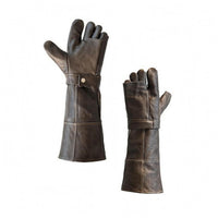 Top-Grain Livestock Handling Gloves Double-Layer Long Sleeve Gauntlet Gloves Thickened Hand Protection Extended Cuff