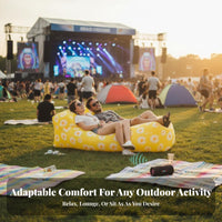 Wind-Inflated Lounger Lightweight Wind-Filled Recliner Easy Inflation Air Sofa for eventadventureers, outdoor enthusiasts, Music events, Camping, Beach