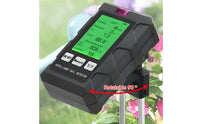 Large Backlit LCD Screen 6-in-1 Soil Tester Portable Design Soil Moisture Light Fertility Meter °C/°F Switchable Multi-Function Plant Sensor Easy to Use for Farmers, Gardeners, Houseplant Owners, Greenhouse, Farm, Potted Plants, Lawn