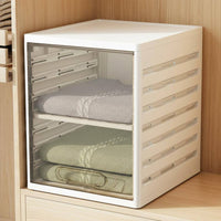 pull-extendable Design Stackable Drawer Box Large Capacity Stackable Drawer Unit Multi-Functional Closet Organizer Compartmentalized for Students, Homeowners, Parents, Wardrobe, Bedroom, Dorm Room, Office